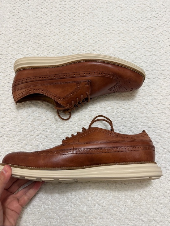 Cole Haan Grande Original Grand Wingtip Oxfords Brown Leather Men’s Size 11 W